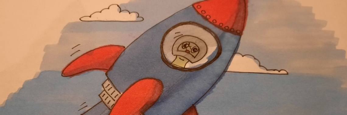 Wurm gaat de ruimte in! Inktober 2020 | Elles Creative Blogger