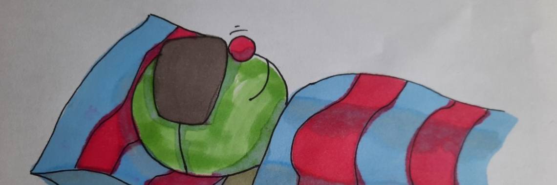 Wurm pakt even z'n rust vandaag - Inktober 2020 | Elles Creative Blogger