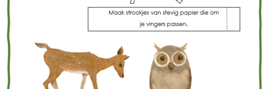 Vingerpoppetjes maken van De slimme bosdieren | ellesvandenbroek