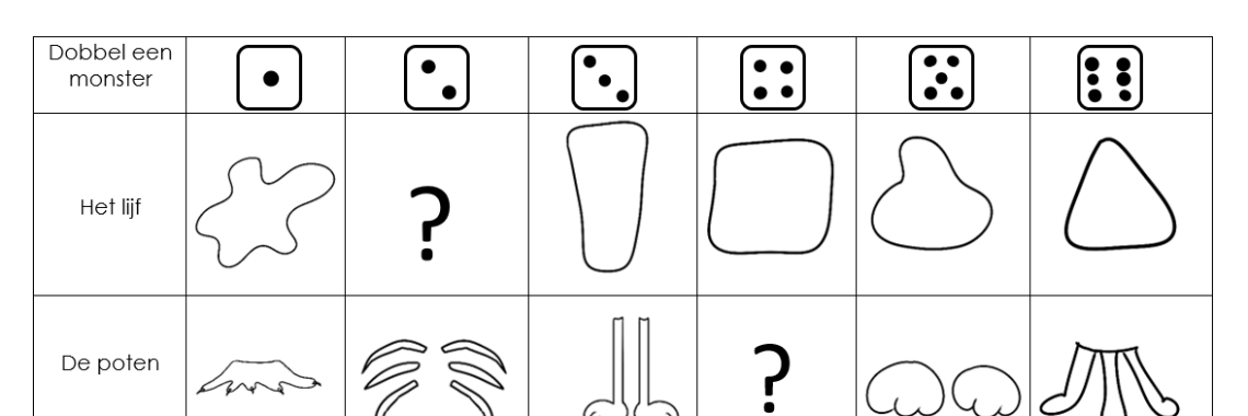 Dobbel je monster - tekenopdracht Halloween | Elles Creative Blogger