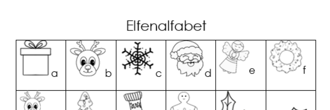 Het elfenalfabet - Geheimschrift - Kerstthema | Elles Creative Blogger