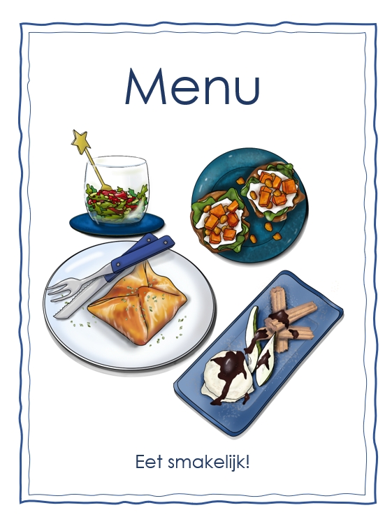 Menu - driegangen diner | Elles Creative Blogger