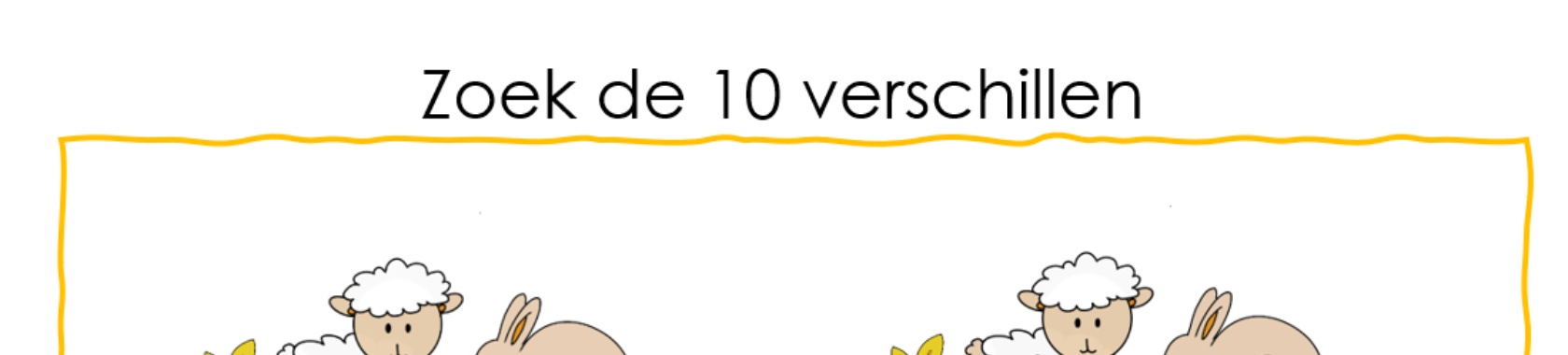 Zoek de 10 verschillen Pasen | Elles Creative Blogger