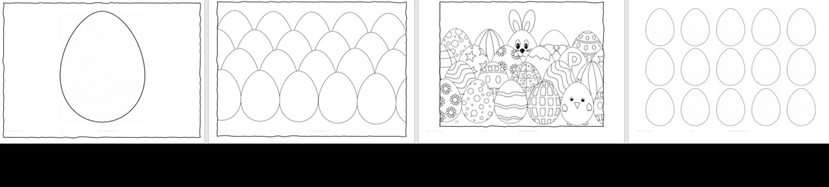 Kleurplaten - De kunst van de Herhaling - Pasen Paaseieren | Elles Creative Blogger