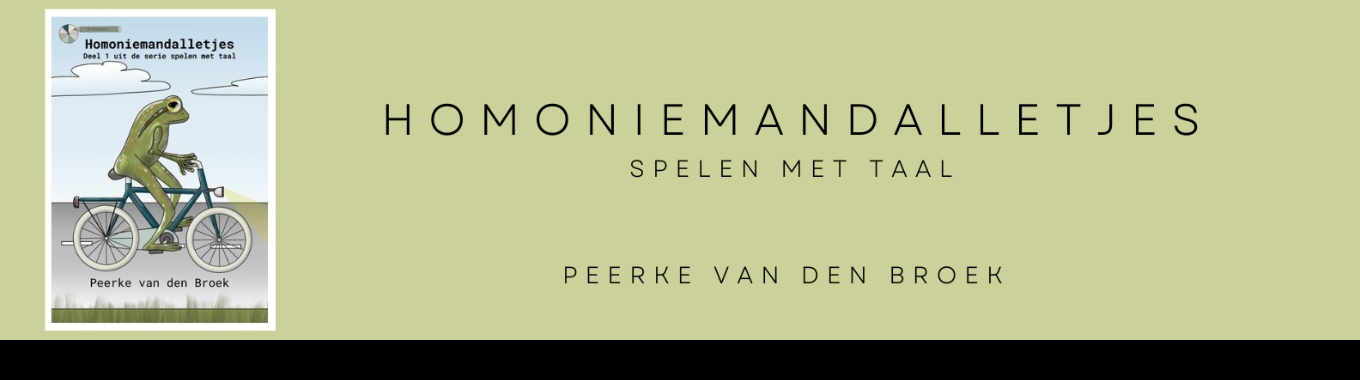 Homoniemandalletjes - spelen met taal - boekpromotie!  | Elles Creative Blogger