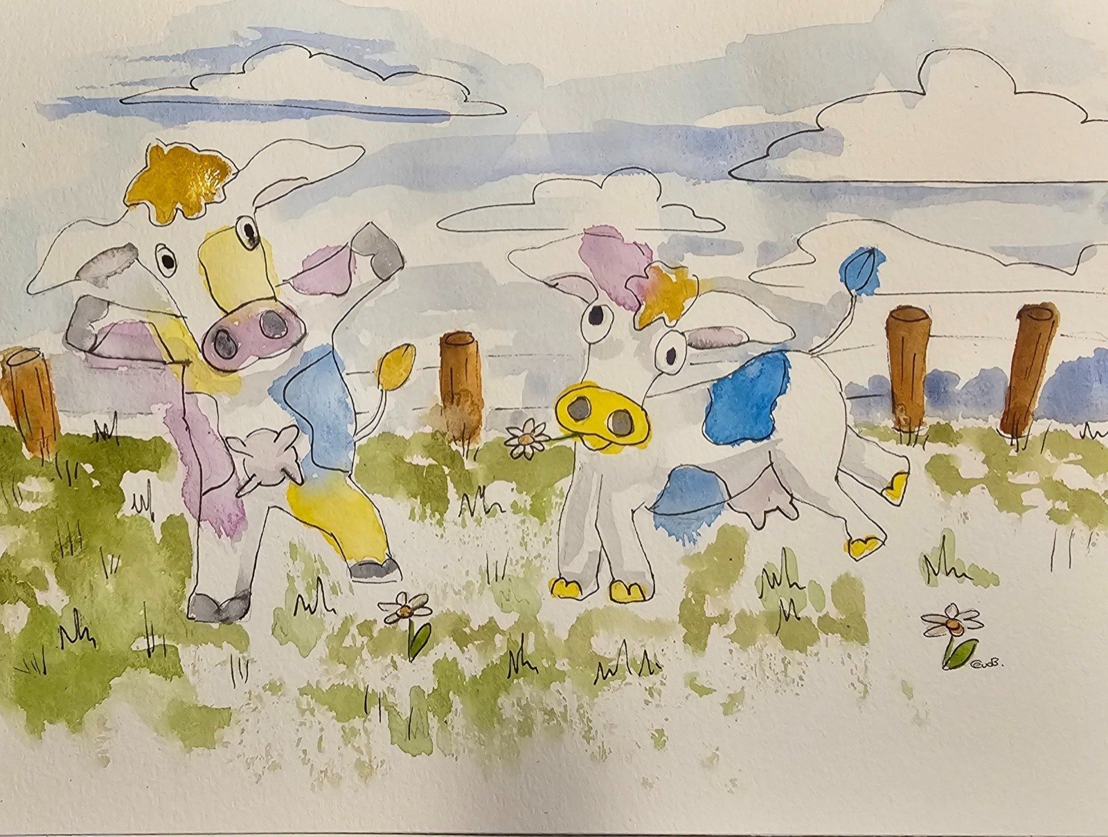 Dansende koeien van Madeleine | Elles Creative Blogger