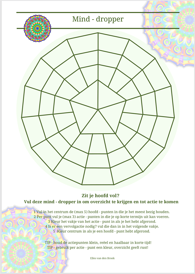 Mind - dropper - orden de chaos in je hoofd | Elles Creative Blogger