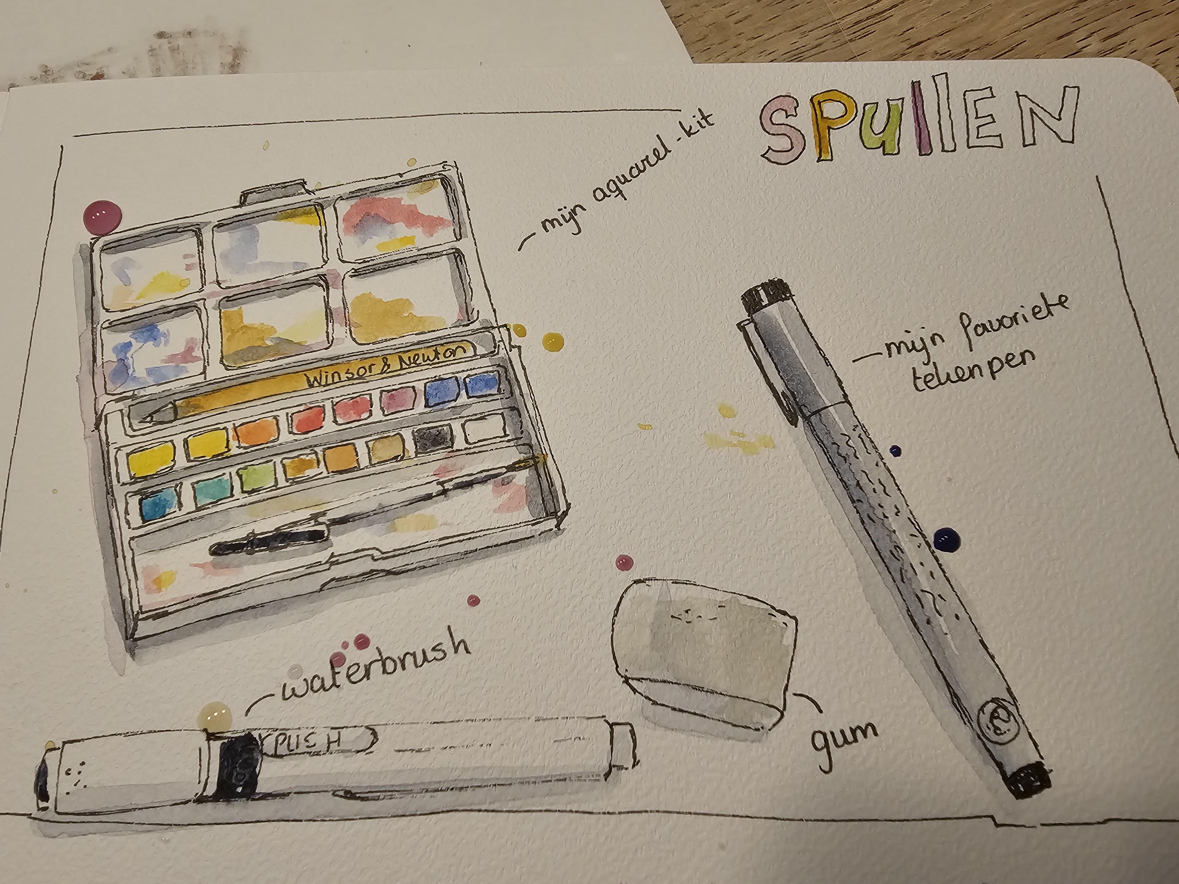 Aquarel oefeningen | Elles Creative Blogger