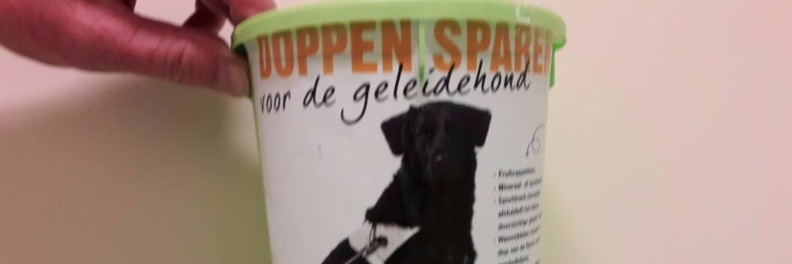 Met ons allen dopjes sparen voor de geleidehond. | Vlindertje73