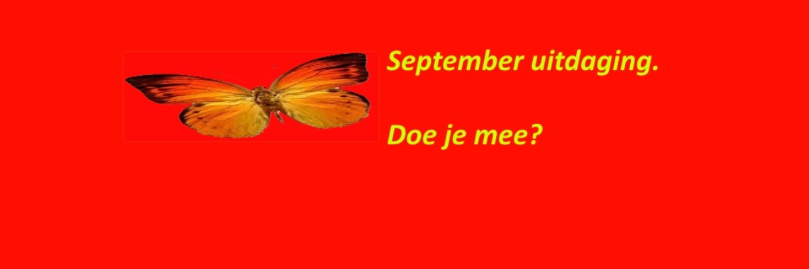 September uitdaging. | Vlindertje73