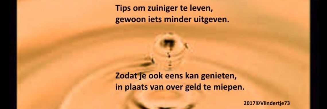 Tips om zuiniger te leven! | Vlindertje73
