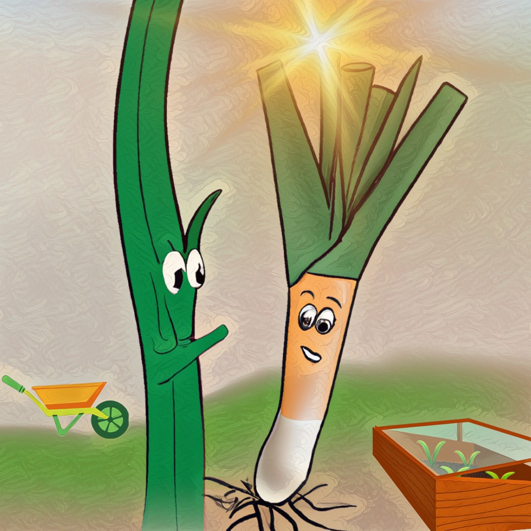 The Wise Leek: Growing with Sun and Wind | Maddys FoodFun