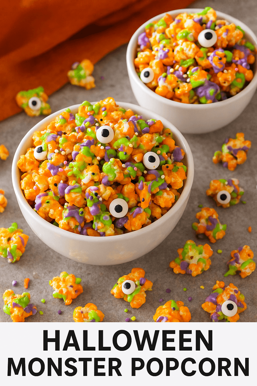 Halloween Monster Popcorn: A Fun & Spooky Treat for Your Party | Maddys FoodFun