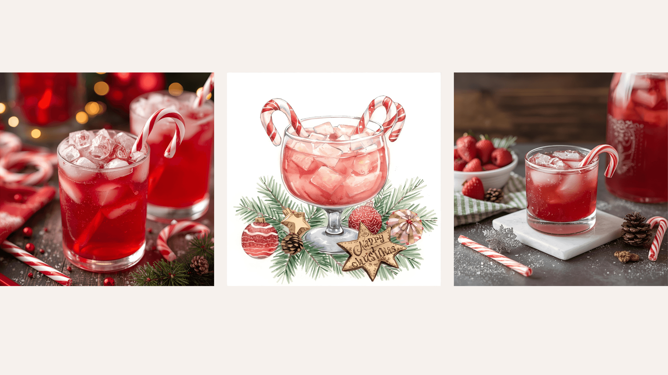 Candy Cane Christmas Punch Recipe: Festive &amp; Refreshing Holiday Drink | Maddys FoodFun