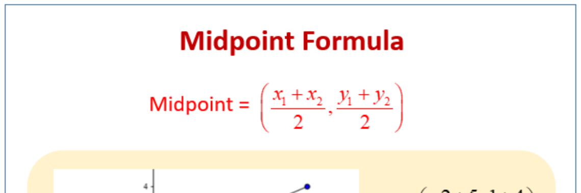 Hvordan finder du midten af et linjesegment? | andymartin