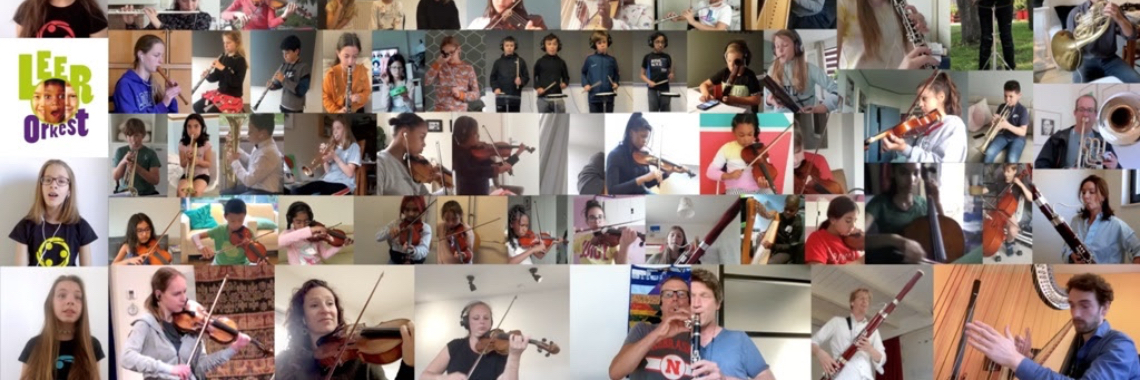 80 Kinderen Musiceren in LeerOrkest 'Corona' Video | LeerOrkest