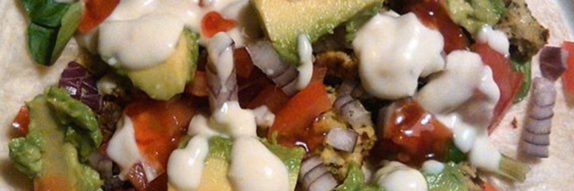 Heerlijke lunch, Vegawrap met falafel!  | De6klompjes