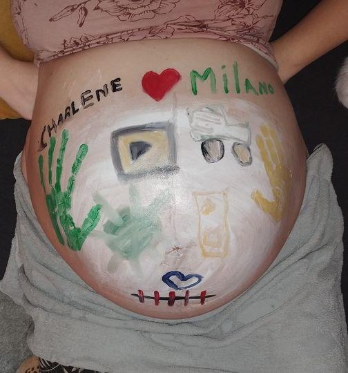 Buikschildering door Milano en Charlene | Rosita&Charlene-Blogs-Creaties