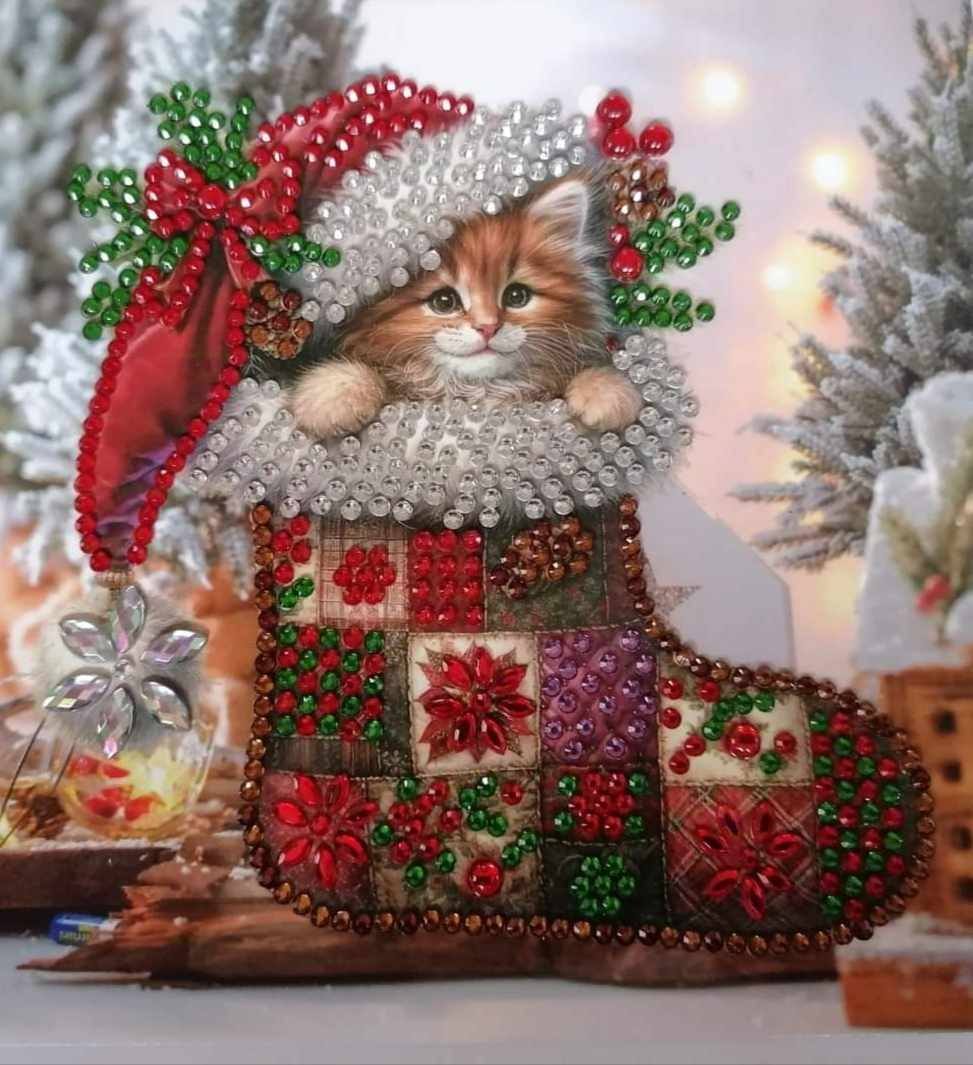 Diamond painting kerstkaartje | Rosita&Charlene-Blogs-Creaties