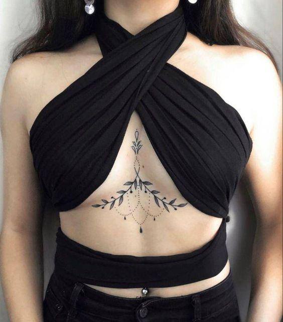 30 Sexy Sternum Tattoos For Women  The Trend Spotter