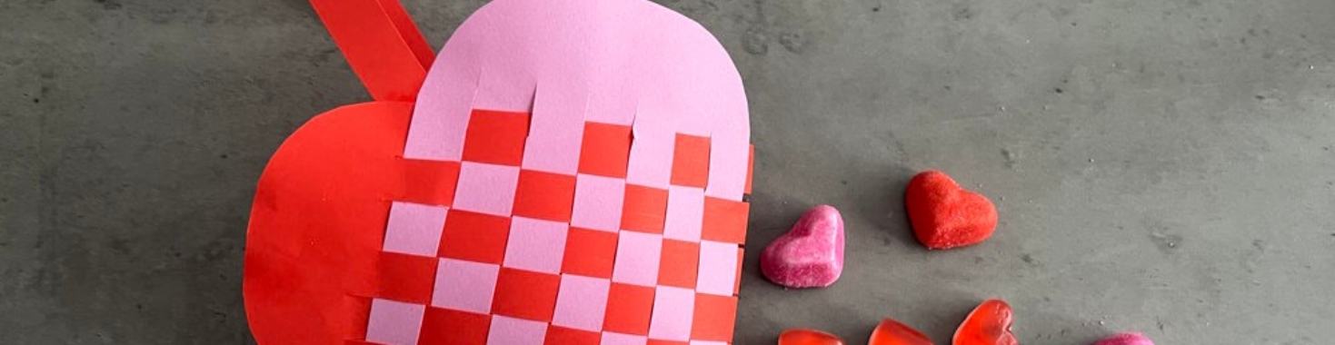 Gevlochten hart  voor je Valentijn | Kinderworkshops Petra