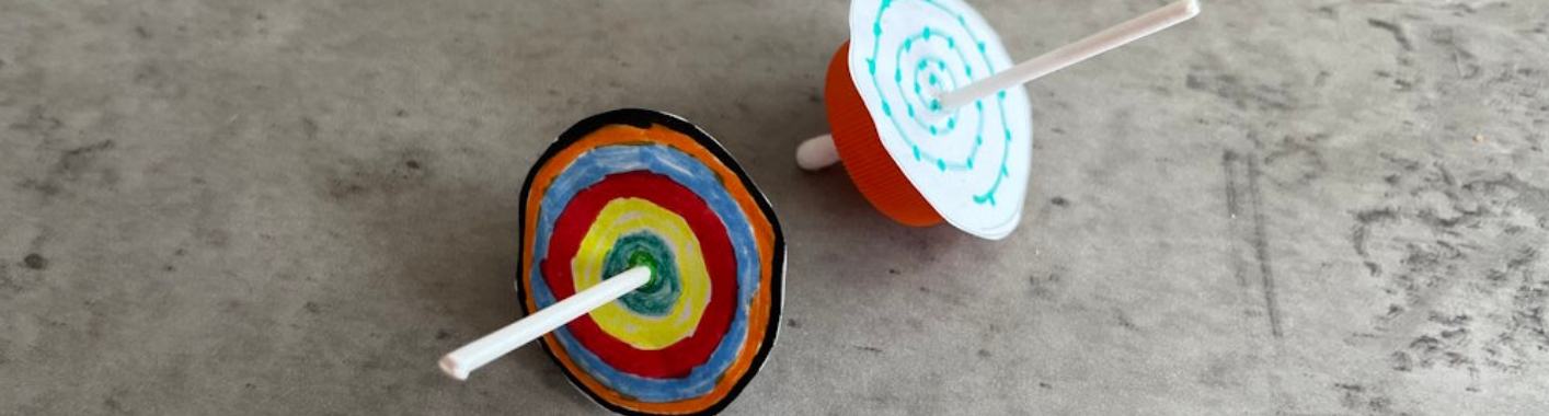 Draaitol van een limonade dop. | Kinderworkshops Petra