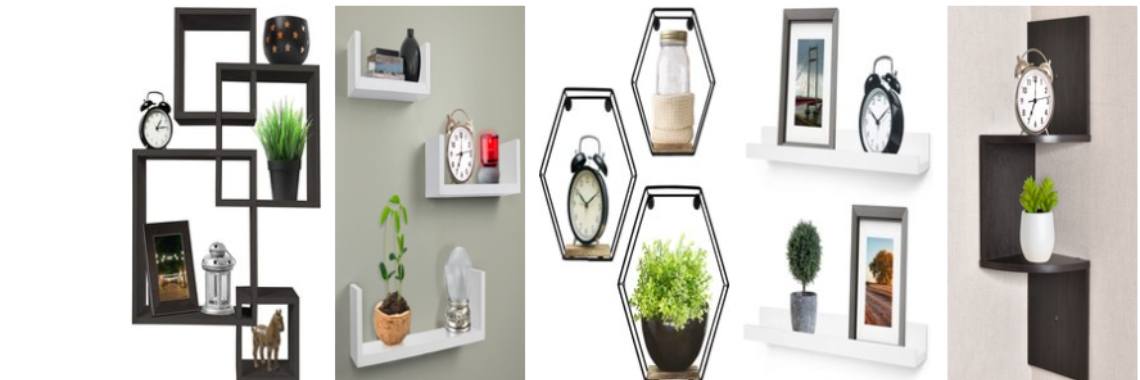 Corner Shelf, Greenco 5 Tier Floating Shelves | Nahidul Bd