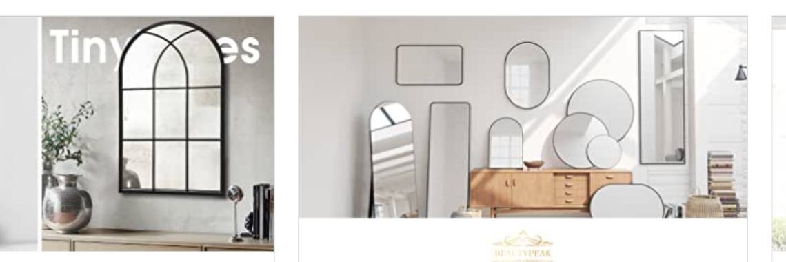 NeuType Arched Wall Mirror, 36"x24" Wall Mirrors | Nahidul Bd