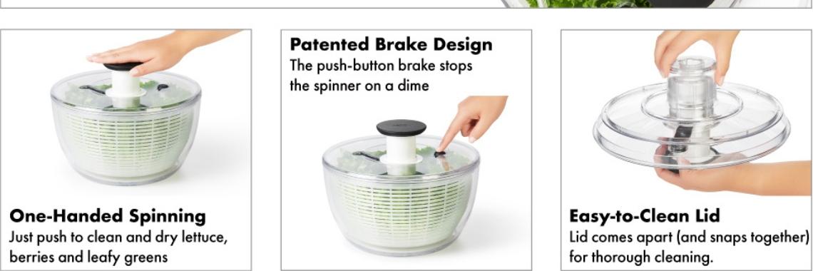 OXO Good Grips Large Salad Spinner - 6.22 Qt. | Nahidul Bd
