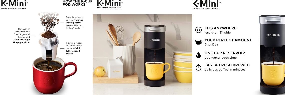 Keurig K-Mini Coffee Maker, Single Serve K-Cup Pod Coffee Brewer | Nahidul Bd