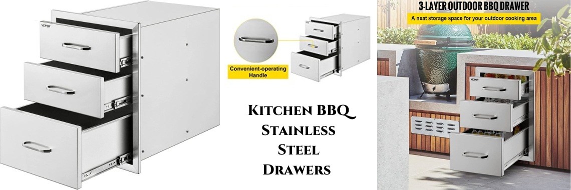 Kitchen BBQ Stainless Steel Drawers  | Nahidul Bd