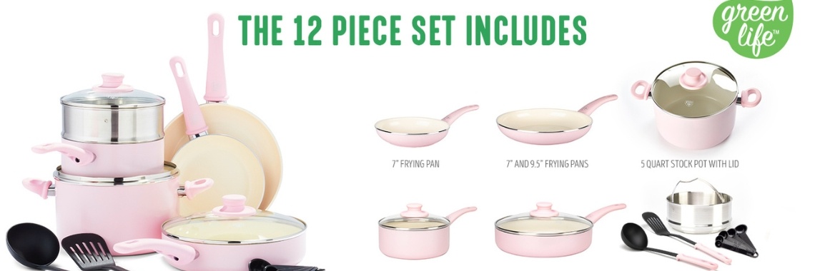 Best Greenlife Ceramic 12-pc. Nonstick Cookware Set  | Nahidul Bd