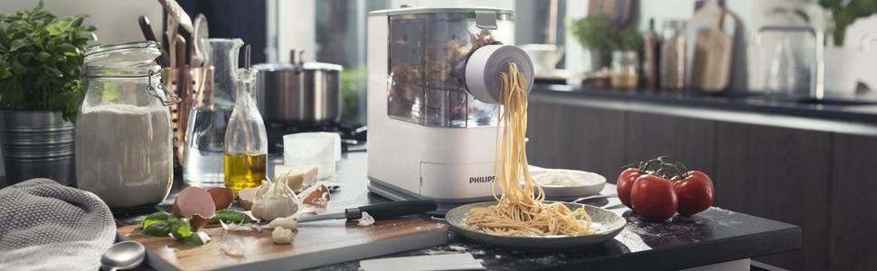 Philips Viva Pasta & Noodle Maker, White 