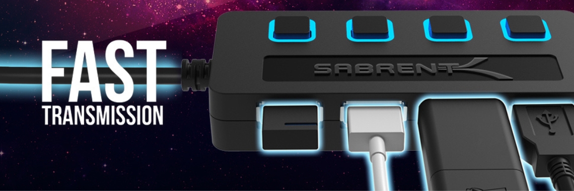Sabrent USB-hub 4-poorts USB 2.0 hub+USB 3.0-verlengkabel | Nahidul Bd