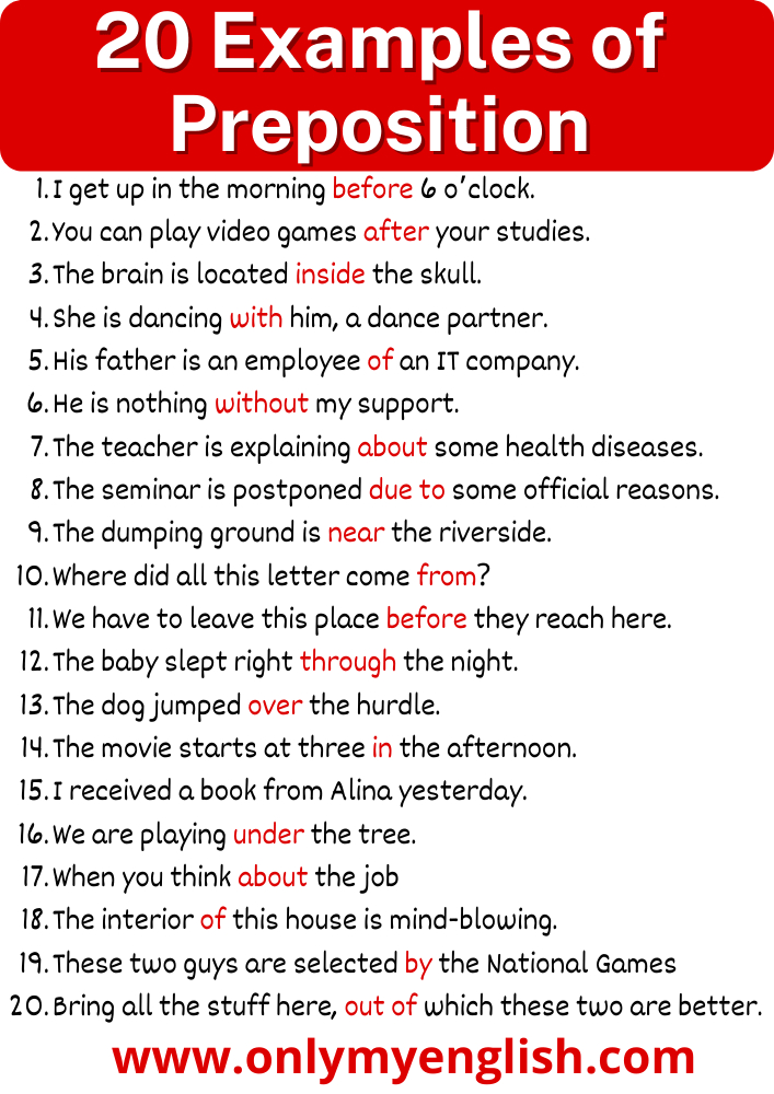 What is a preposition - Yoors