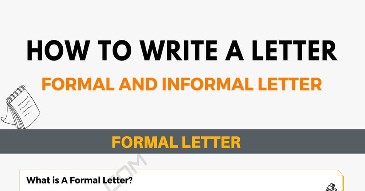 How to write a letter - Yoors