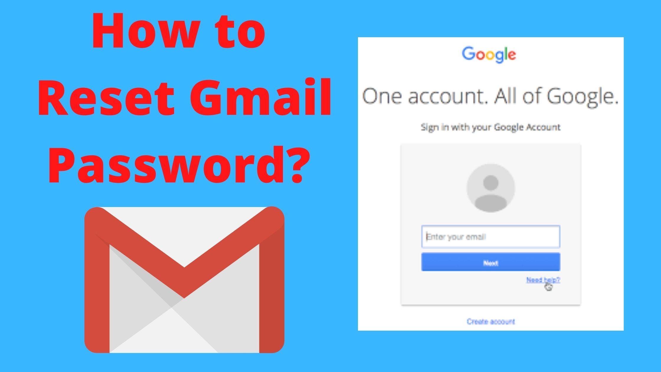 How to Reset Your Gmail Password