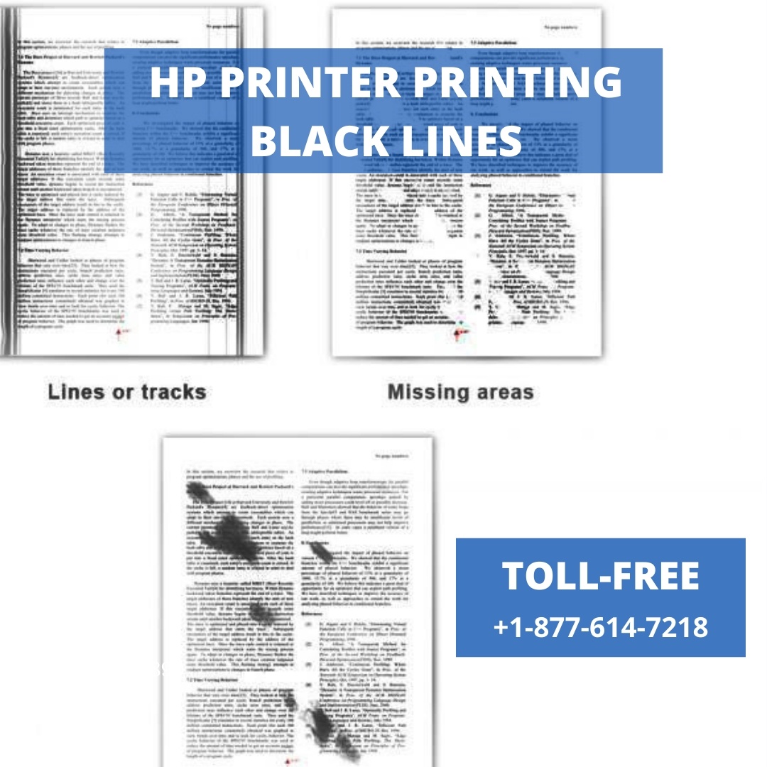 canon printer printing black lines on side of paper