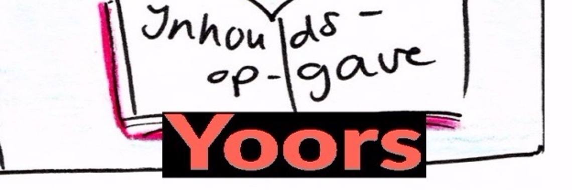 Wat kan je allemaal met Yoors: Inhoudsopgave  02/04/17 | Rudi