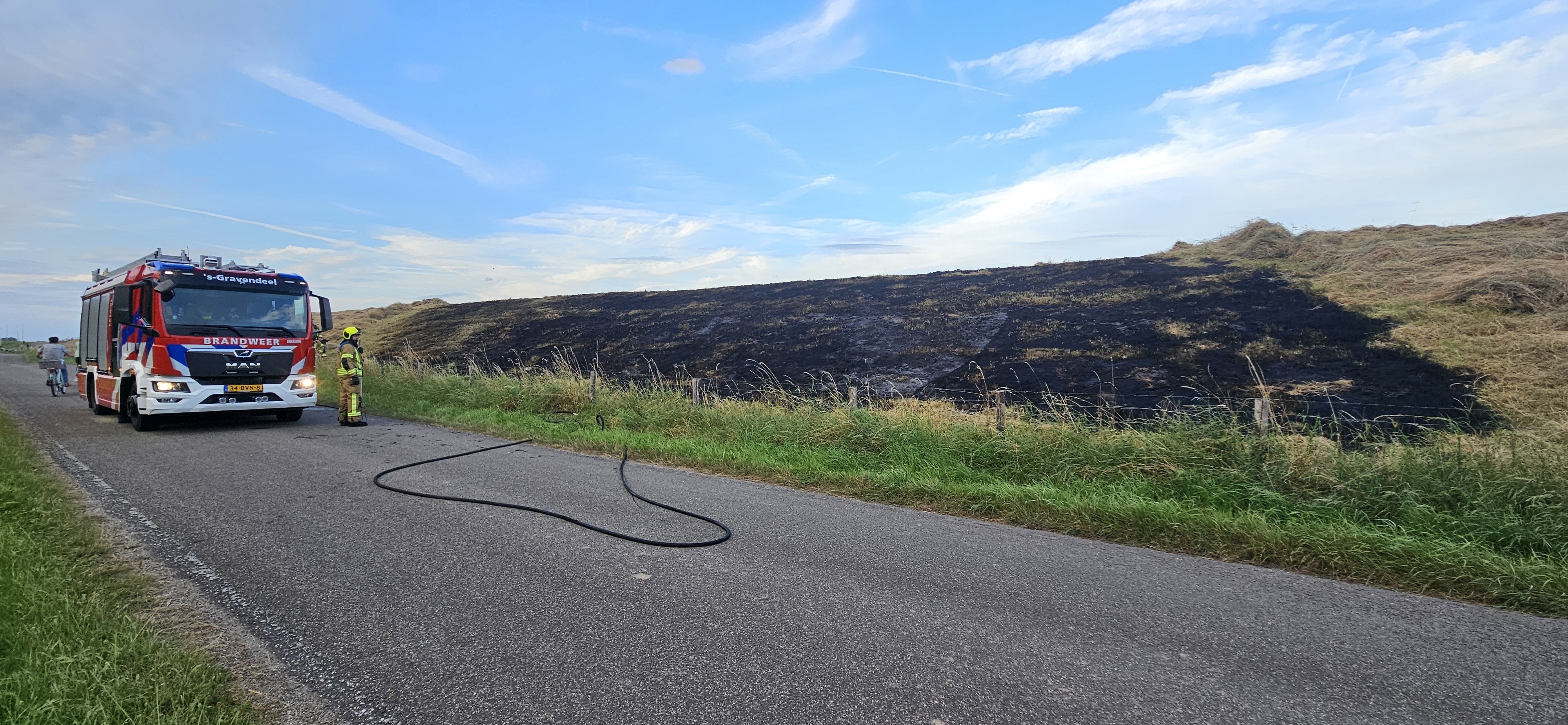 Bermbrand  Kilweg s'-Gravendeel | Vlogger Gerrit Puttershoek