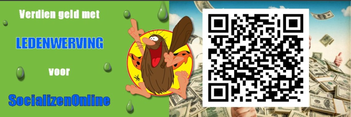 Verdien geld met de ledenwerving voor SocializenOnline d.m.v jouw unieke QR-code | Zohra Boelhouwers
