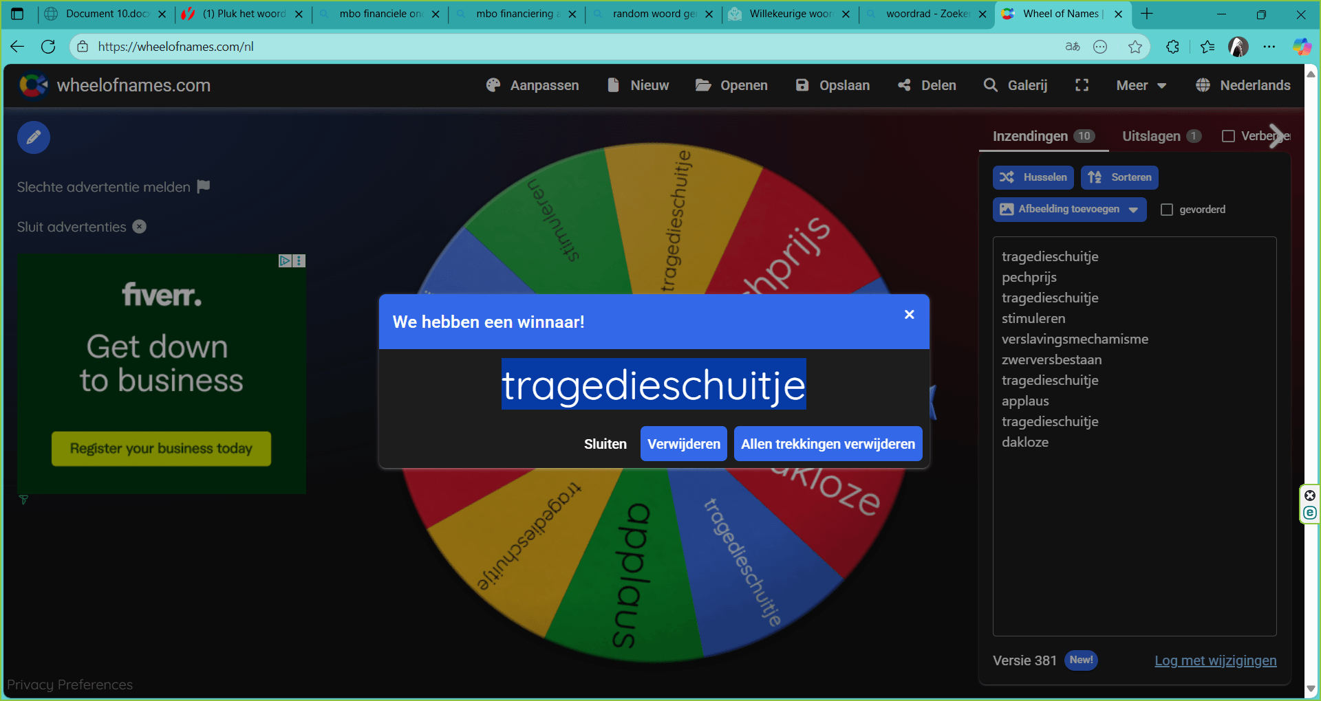 Het novemberkeuzewoord: Tragedieschuitje | Dana