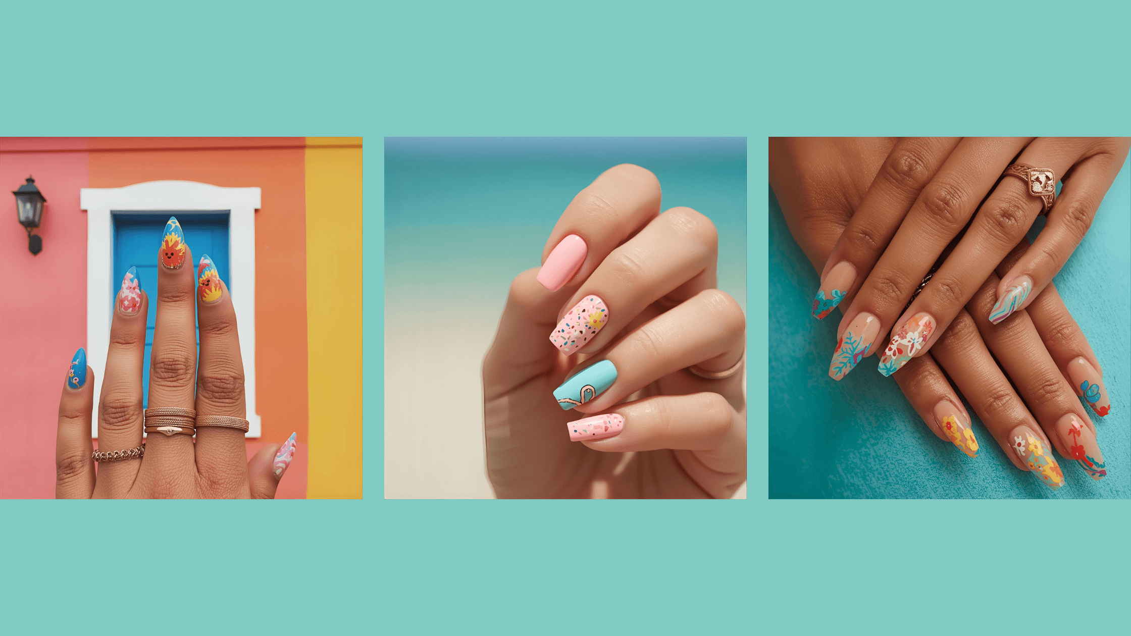 🌴 Caribbean Summer Nails Inspired by Curaçao | Curaçao HOW