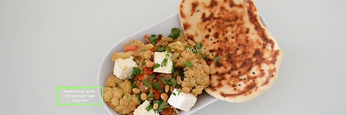 bloemkool curry met naanbrood | ElisabethsMagazine