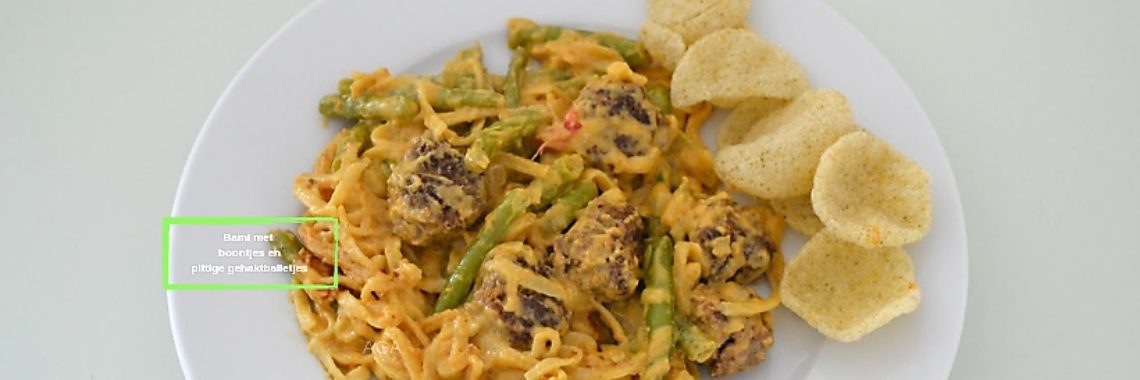sperziebonen met bami | ElisabethsMagazine