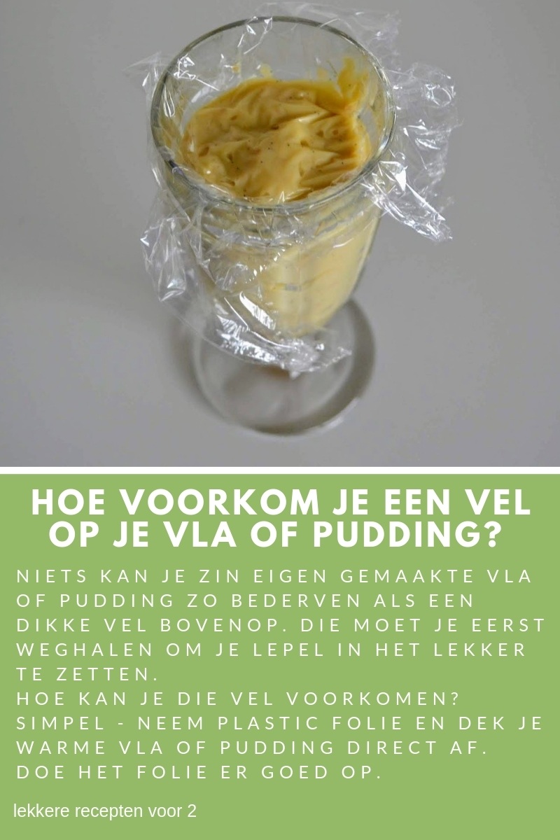 Hoe voorkom je een vel op de pudding - Yoors