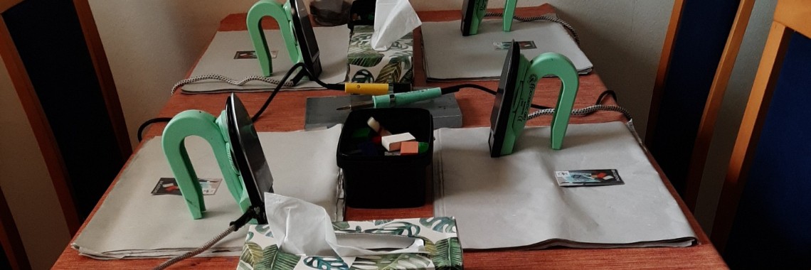 De eerste Yoors-Workshop encaustic art bij Encaustichris, 6-9-2019 | Encaustichris