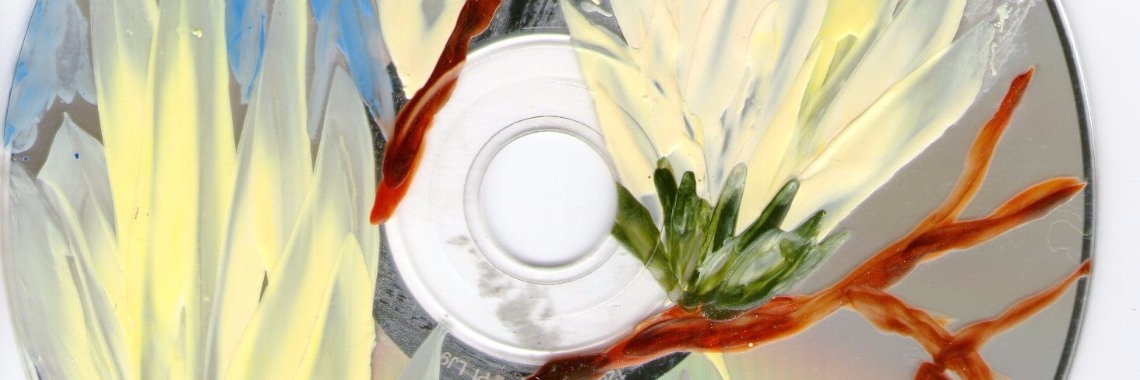 Encaustic op CD, werkje van de dag 2-1-17 | Encaustichris