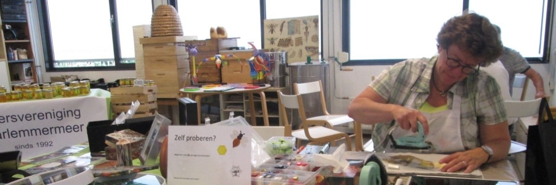 Encaustichris op de open dag van de Imkersvereniging Haarlemmermeer :-) | Encaustichris