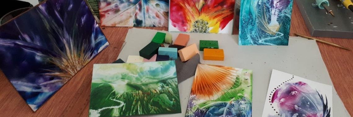 Mijn eerste workshop gegeven! | Encaustichris